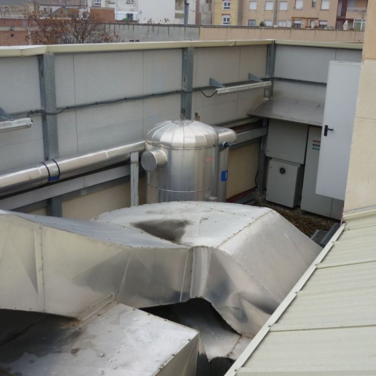 Azotea: Conductos climatización